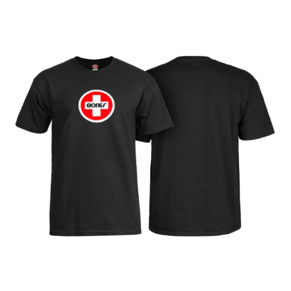 Bones® Bearings Swiss Circle T-Shirt - Black