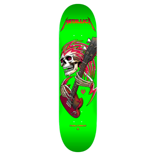Powell Peralta - Metallica Collab FLIGHT® Skateboard Deck Lime Green - 9 x 32.95