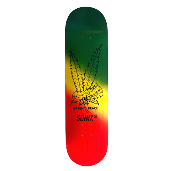 Sonix - Green Peace 8.25" Concave 5 Deck (Green/Yellow/Red)